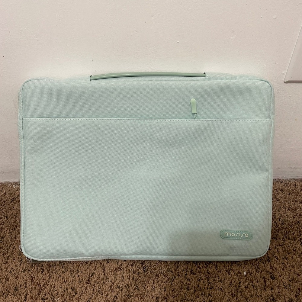 MOSISO Laptop Sleeve Bag Case Pouch Aqua Green‎ 13 Inch Computer Few Small Stain